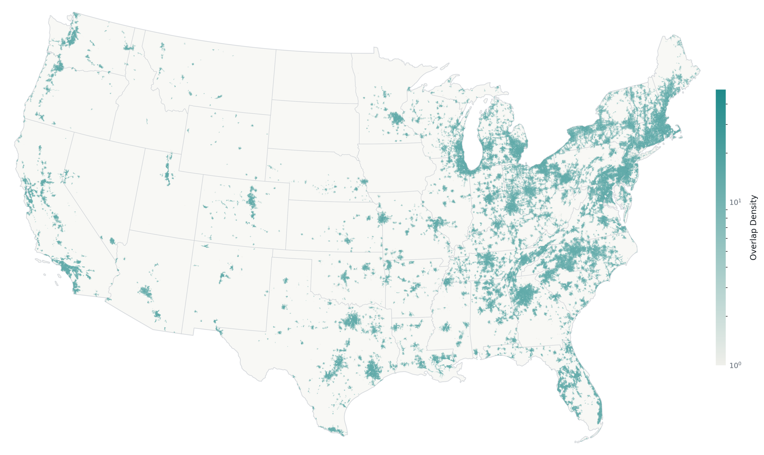 Exhibit 10 — Geographic distribution of cable overbuild activity, D24→J25